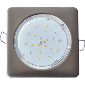 Светильник точечный квадрат GX53 жемчуг Ecola H4 Square к+ (10/50)