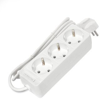 Удлинитель 3гнезда 1,5м с заземлением ПВС 2200Вт 3х0,75мм² DOMTOK Лидер (35)