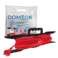 Удлинитель-рамка 1гнездо 30м без заземления КГ 2х1мм² 2200Вт IP44 DOMTOK АРКТИК