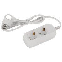 Удлинитель электрический ЭРА UDL-10-215-E Greenline 2 розетки с заземлением 1,5м ПВС 3x0.75мм2 (20)