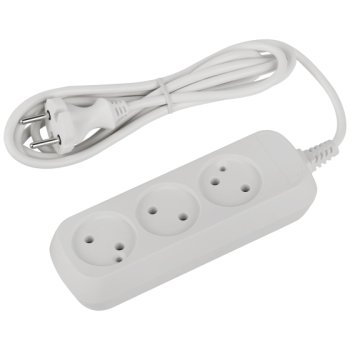 Удлинитель электрический ЭРА UDL-10-315 Greenline 3 розетки без заземления 1,5м ПВС 2x0.75мм2 (20)