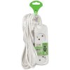 Удлинитель электрический ЭРА UDL-10-3100 Greenline 3 розетки без заземления 10м ПВС 2x1мм2 (12)