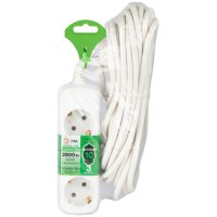 Удлинитель электрический ЭРА UDL-16-3100-E Greenline 3 розетки с заземлением 10м ПВС 3x1мм2 (12)