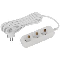 Удлинитель электрический ЭРА UDL-16-350-E Greenline 3 розетки с заземлением 5м ПВС 3x1мм2 (20)