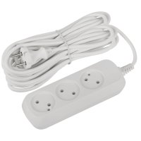 Удлинитель электрический ЭРА UDL-10-370 Greenline 3 розетки без заземления 7м ПВС 2x1мм2 (12)