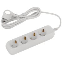Удлинитель электрический ЭРА UDL-10-430-E Greenline 4 розетки с заземлением 3м ПВС 3x0.75мм2