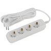 Удлинитель электрический ЭРА UDL-10-450-E Greenline 4 розетки с заземлением 5м ПВС 3x0.75мм2 (10)