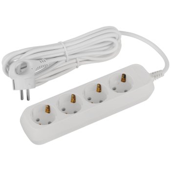 Удлинитель электрический ЭРА UDL-10-450-E Greenline 4 розетки с заземлением 5м ПВС 3x0.75мм2 (10)