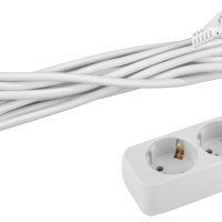 Удлинитель 2гнезда  3м с заземлением ПВС 2200Вт 3x0.75мм² Эра (20)