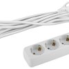 Удлинитель 3гнезда  1.5м с заземлением ПВС 2200Вт 3x0.75мм² Эра (20)