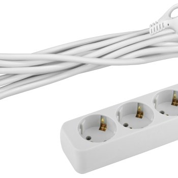 Удлинитель 3гнезда  1.5м с заземлением ПВС 2200Вт 3x0.75мм² Эра (20)