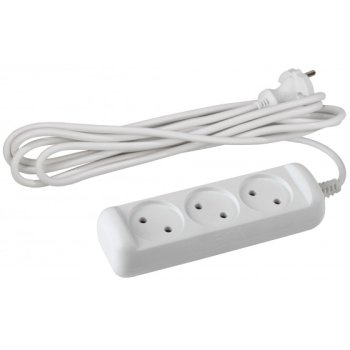 Удлинитель 3гнезда  3м без заземления ПВС 2200Вт 2x1мм² Эра (20)