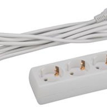 Удлинитель 3гнезда  3м с заземлением ПВС 3500Вт 3x1мм² Эра (20)