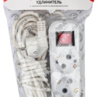 Удлинитель 3гнезда  5м с заземлением выключатель ПВС 2200Вт 3x0.75мм² Эра (10)