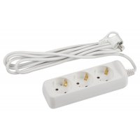 Удлинитель 3гнезда  5м с заземлением ПВС 3500Вт 3x1.5мм² Эра