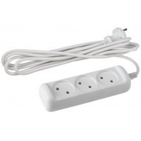 Удлинитель 3гнезда 10м без заземления ПВС 2200Вт 2x1мм² Эра (12)