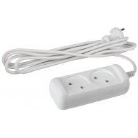 Удлинитель 3гнезда 10м с заземлением ПВС 2200Вт 3х0.75мм² Эра (20)