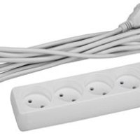 Удлинитель 4гнезда 3м без заземления ПВС 2200Вт 2x1мм² Эра (20)