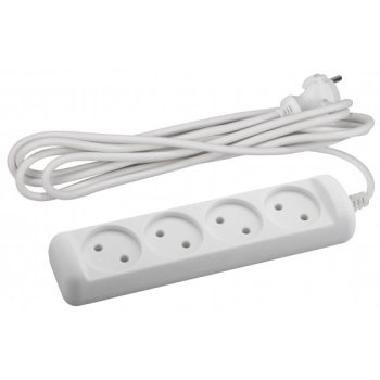 Удлинитель 4гнезда  5м без заземления ПВС 2200Вт 2x1мм² Эра (20)