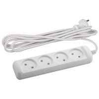 UX(6)-4-5m Удлин-ль ЭРА без зазeмл., 4гн, 5м, ПВС, 2x0.75мм2, 6А