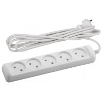 Удлинитель 5гнёзд  3м без заземления ПВС 2200Вт 2x1мм² Эра (20)