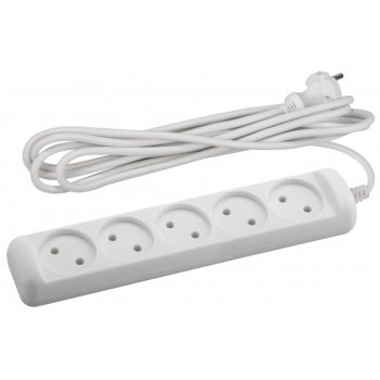 Удлинитель 5гнёзд  5м без заземления ПВС 2200Вт 2x1мм² Эра (20)