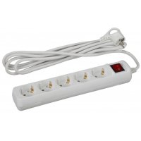 Удлинитель 5гнёзд 5м с заземлением выключатель ПВС 2200Вт 3x0.75мм² Эра (12)