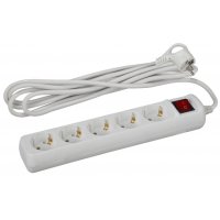 Удлинитель 5гнёзд 5м с заземлением выключатель ПВС 3500Вт 3x1мм² Эра (12)