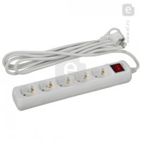 Удлинитель Россия  ЭРА UX-5es-1,5m Удлин-ль c заземлением, 3x0,75мм2, c выкл. 5гн, 1,5м