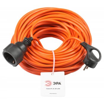 Удлинитель-бухта 1гн 30м с/з ПВС 2200Вт 3x1мм² оранжевый Эра