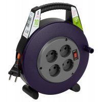 Удлинитель-катушка 4гн 10м б/з выключатель ПВС 1300Вт 2x0.75мм² Эра (4)