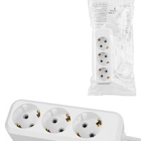 Удлинитель 3гн  1,5м с заземлением ПВС 2300Вт 3x0.75мм² НАРОДНЫЙ (40)