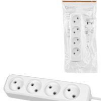 Удлинитель 4гн  5м без заземления ШВВП 1380Вт 2x0.75мм² НАРОДНЫЙ (46)