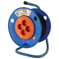 Удлинитель-катушка 4гн 30м с заземлением ПВС 3500Вт 3x1мм² TDM Народный