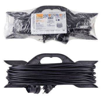 Удлинитель-рамка 1гн 10м без заземления ПВС 2200Вт 2x1мм² TDM Народный (10)