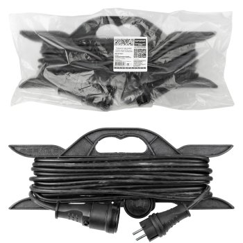 Удлинитель-рамка 1гн 10м с заземлением КГ 3700Вт 3x1.5мм² IP44 TDM Народный (8)