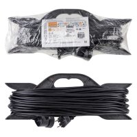 Удлинитель-рамка 1гн 20м без заземления ПВС 2200Вт 2x1мм² TDM Народный (7)