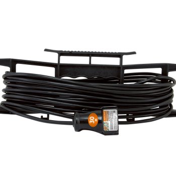 Удлинитель-рамка 1гн 30м без заземления ПВС 1300Вт 2x0.75мм² TDM Народный (5)