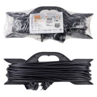 Удлинитель-рамка 1гн 30м без заземления ПВС 2200Вт 2x1мм² TDM Народный (6)