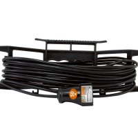 Удлинитель-рамка 1гн 50м без заземления ПВС 1300Вт 2x0.75мм² TDM Народный (5)