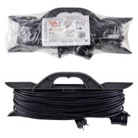 Удлинитель-рамка 1гн 50м без заземления ПВС 2200Вт 2x1мм² TDM Народный (5)