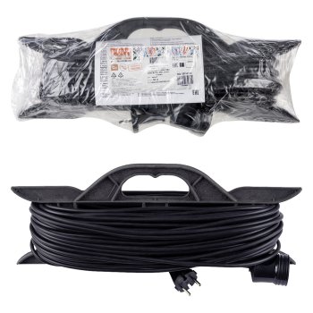 Удлинитель-рамка 1гн 50м без заземления ПВС 2200Вт 2x1мм² TDM Народный (5)