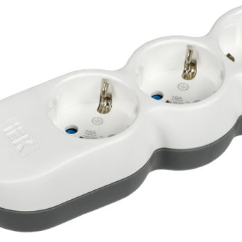 Удлинитель 3гнезда  1.5м заземление 3500Вт ПВС 3х1,5мм² IEK UNO У03 (14)