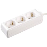 Удлинитель 3гнезда 1.5м с заземлением ПВС 3500Вт 3х1мм² IEK У03 (14)