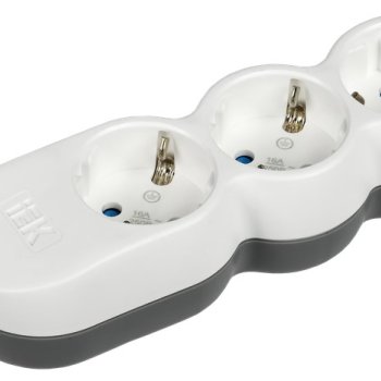 Удлинитель 3гнезда 3м заземление 3500Вт ПВС 3x1,5мм² IEK UNO (56)