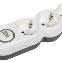 Удлинитель 3гнезда 3м заземление выключатель 3500Вт ПВС 3x1,5мм² IEK UNO (32)