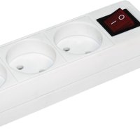 Удлинитель 3гнезда 5м без заземления выключатель ПВС 2х0.75мм² IEK У3К (12)