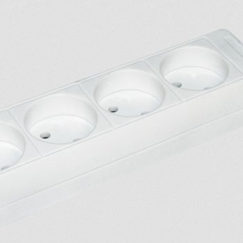 Удлинитель 4гнезда 1.5м без заземления ПВС 2х0.75мм² IEK У4 (14)