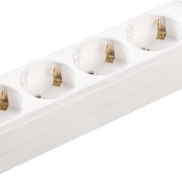 Удлинитель 4гнезда 1.5м с заземлением ПВС 3500Вт 3x1мм² IEK У04 (14)