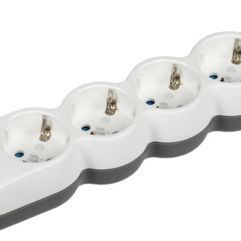 Удлинитель 5гнезд 1.5м заземление 3500Вт ПВС 3x1,5мм² IEK UNO (40)